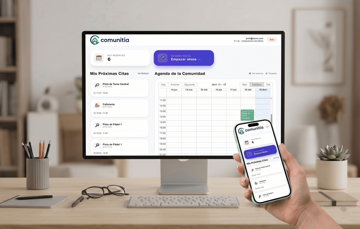 Comunitia Dashboard Desktop